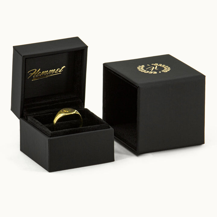 Adjustable H Signet Ring